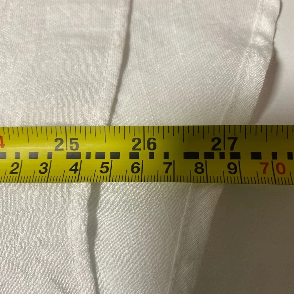 NY COLLECTION COLD SHOULDER WHITE SUMMER BEACHY BLOUSE - L - Picture 7 of 7